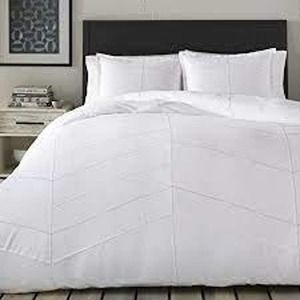 City Scene Courtney Duvet Cover Set White King